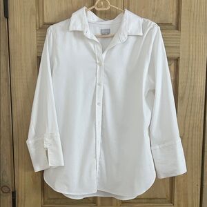 Chico's Crisp White Button Down Shirt